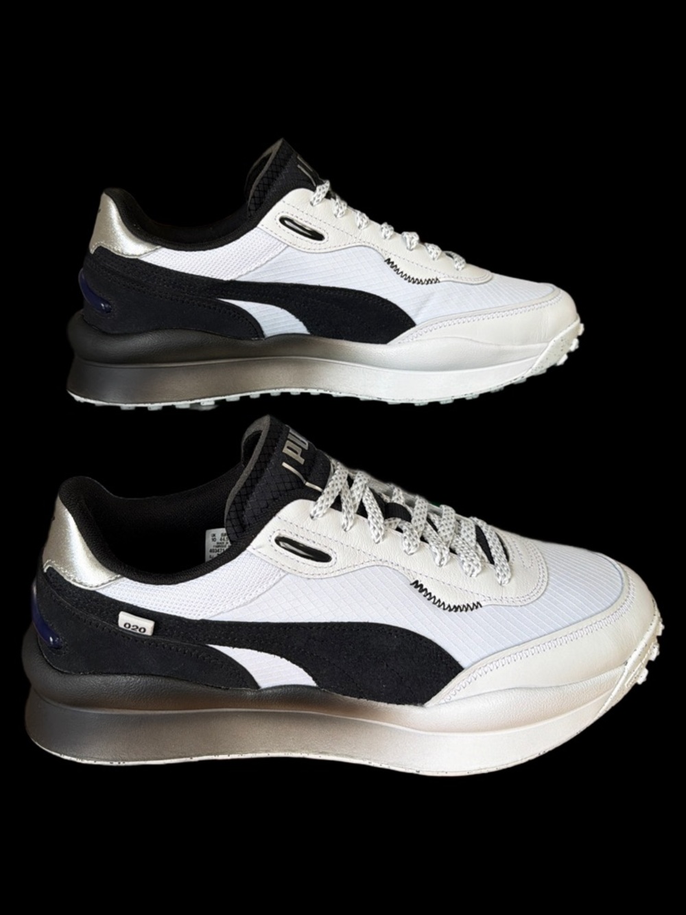Puma STYLE RIDER ZINC Men’s size 11 White/Black/Puma Silver *NWB* - Picture 5 of 15